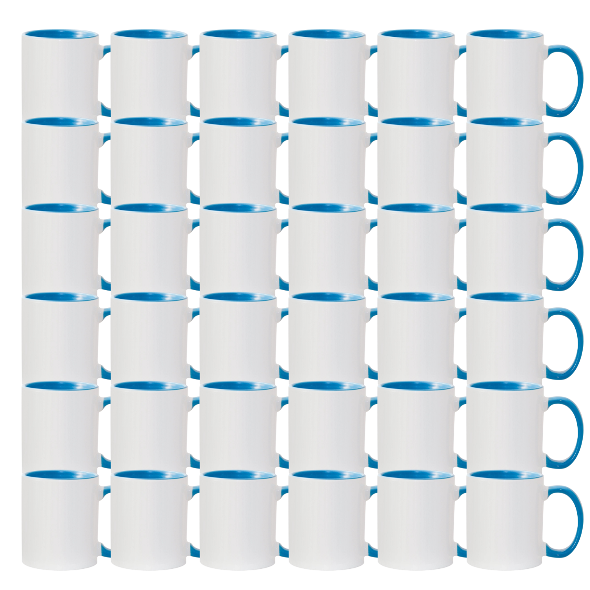 11oz Light Blue Inner & Handle Sublimation Mug