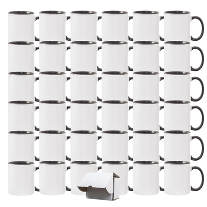 11oz Black Inner & Handle Sublimation Mug