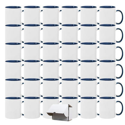 11oz Sublimation Mug – Coloured Inner & Handle