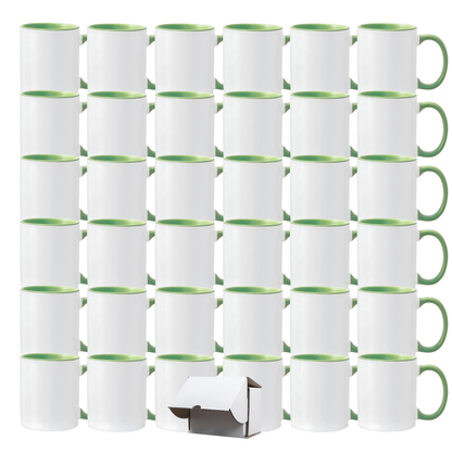 11oz Sublimation Mug – Coloured Inner & Handle