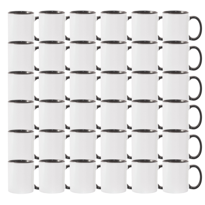 11oz Black Inner & Handle Sublimation Mug