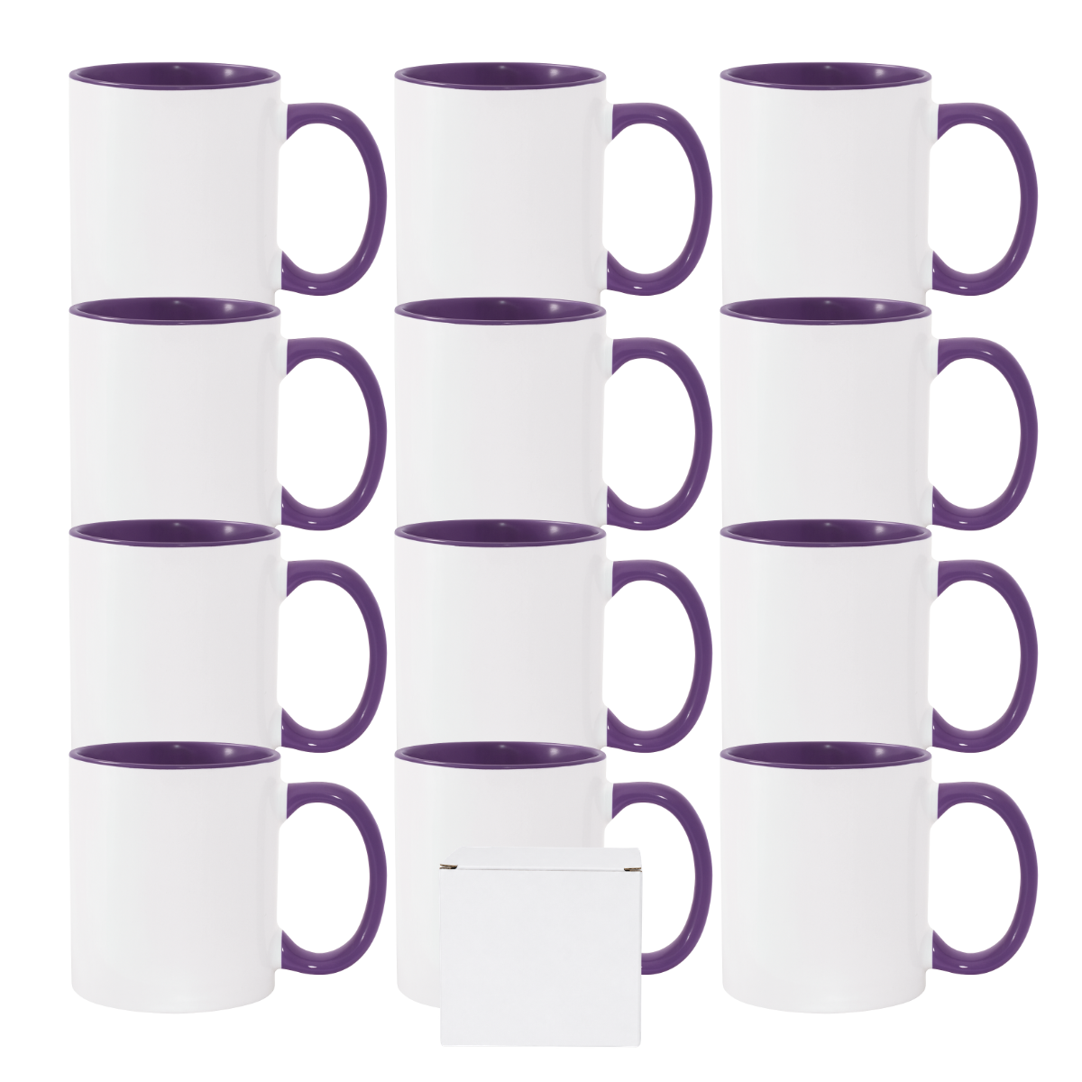 11oz Purple Inner & Handle Sublimation Mug