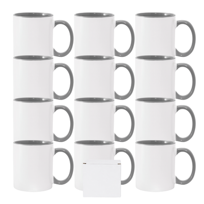11oz Sublimation Mug – Coloured Inner & Handle