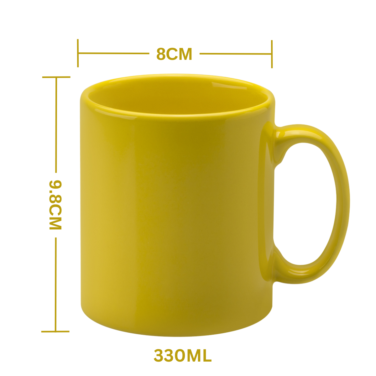 11oz Yellow Cambridge Mug