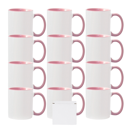 11oz Sublimation Mug – Coloured Inner & Handle