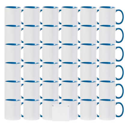 11oz Sublimation Mug – Coloured Inner & Handle