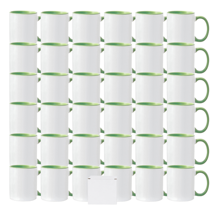 11oz Sublimation Mug – Coloured Inner & Handle