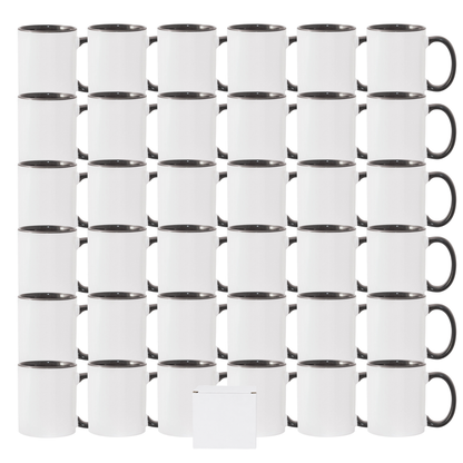 11oz Black Inner & Handle Sublimation Mug