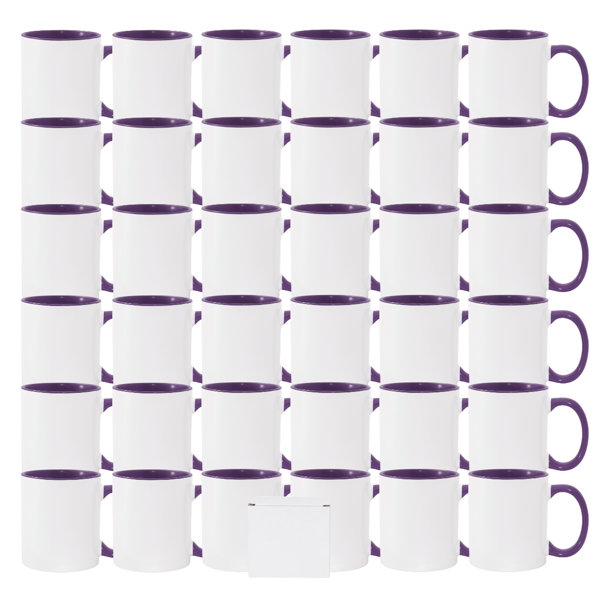 11oz Purple Inner & Handle Sublimation Mug