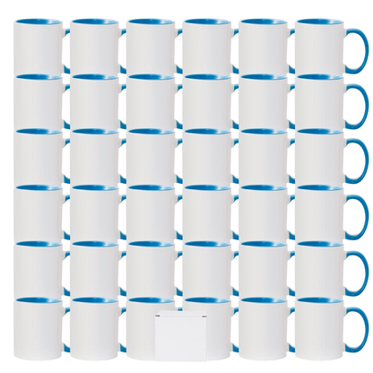 11oz Sublimation Mug – Coloured Inner & Handle