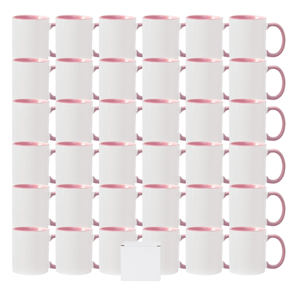 11oz Sublimation Mug – Coloured Inner & Handle