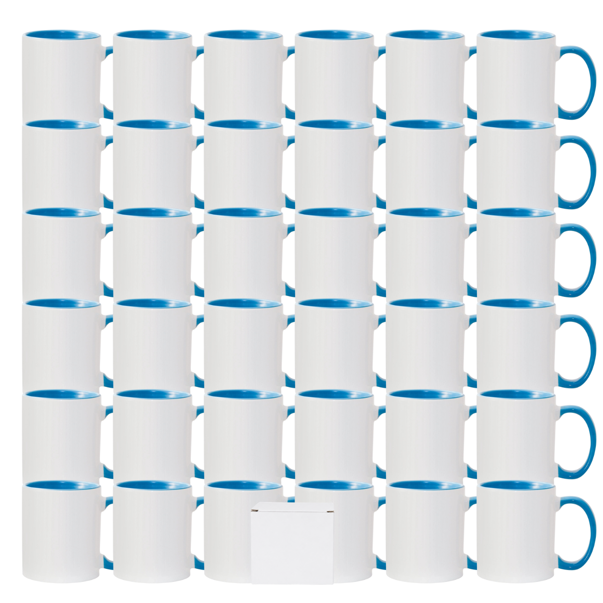 11oz Light Blue Inner & Handle Sublimation Mug