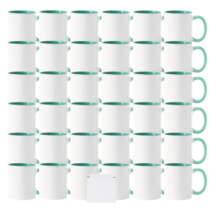 11oz Sublimation Mug – Coloured Inner & Handle