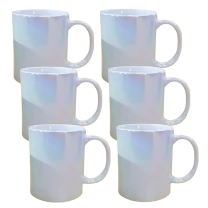 11oz Pearl Iridescent Sublimation Mug