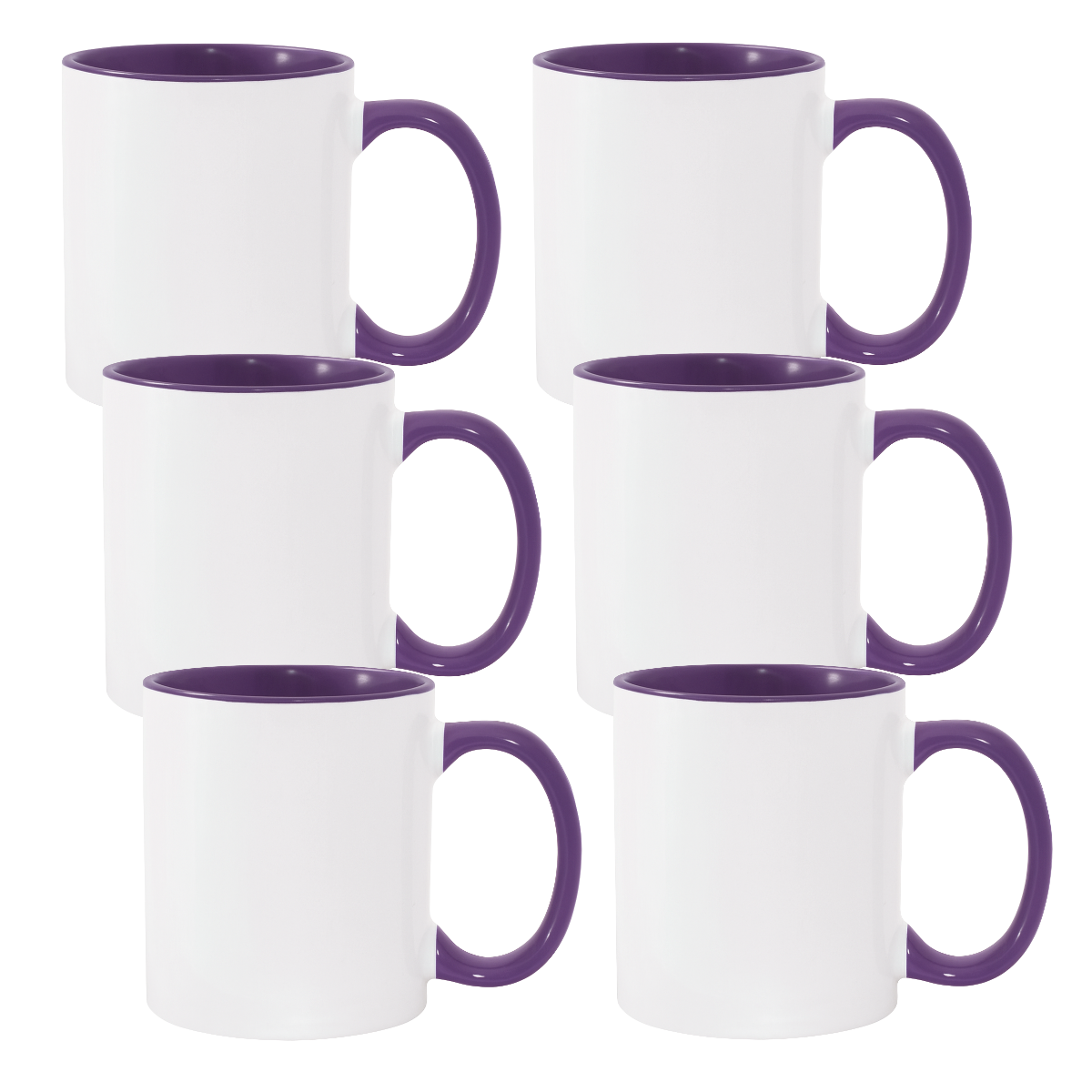 11oz Purple Inner & Handle Sublimation Mug