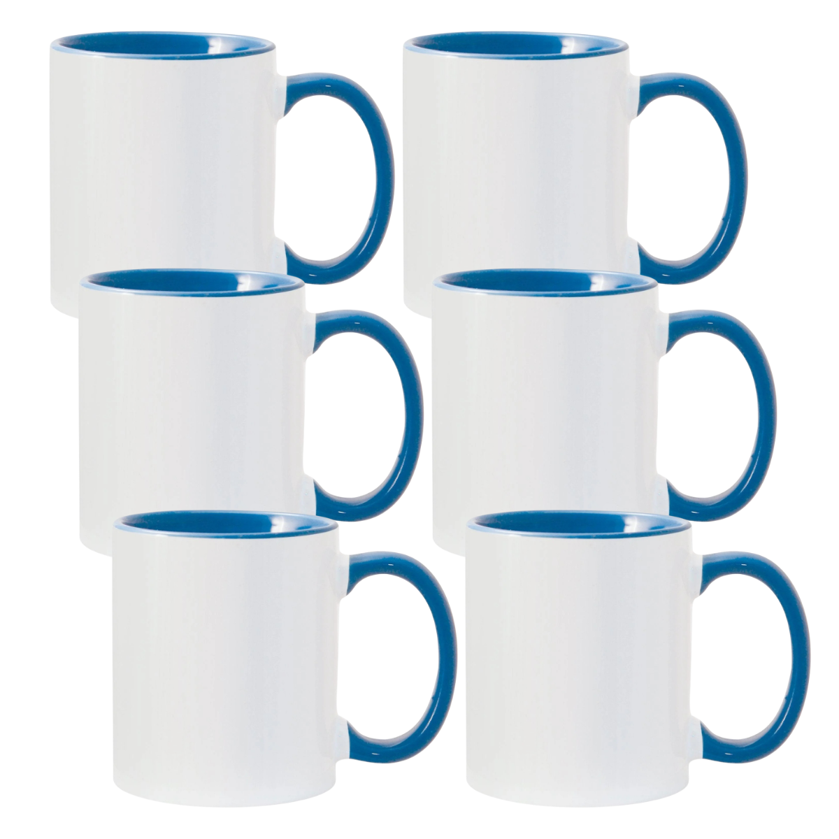 11oz Cambridge Blue Inner & Handle Sublimation Mug