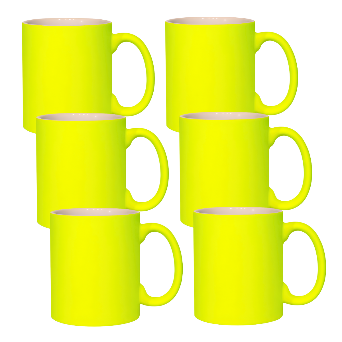11oz Neon Yellow Sublimation Mug