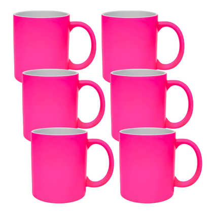 11oz Neon Pink Sublimation Mug
