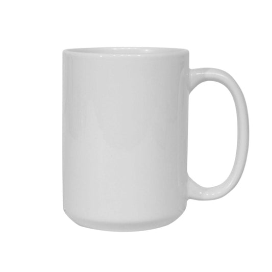 15oz White Custom Ceramic Sublimation Mug + Individual Gift Box