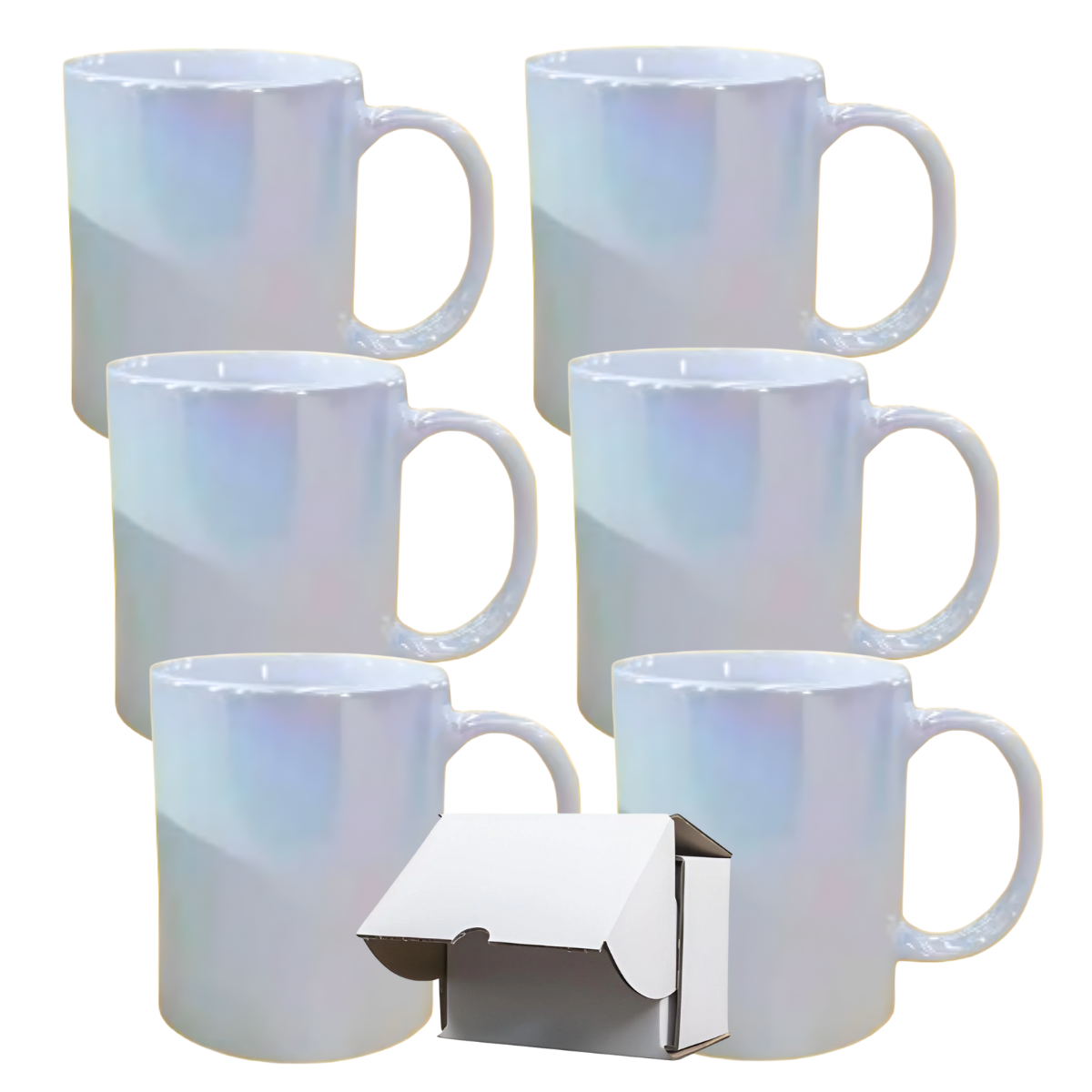 11oz Pearl Iridescent Sublimation Mug