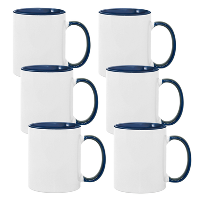 11oz Sublimation Mug – Coloured Inner & Handle