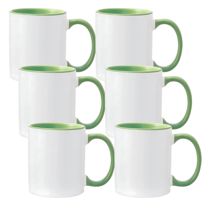 11oz Sublimation Mug – Coloured Inner & Handle