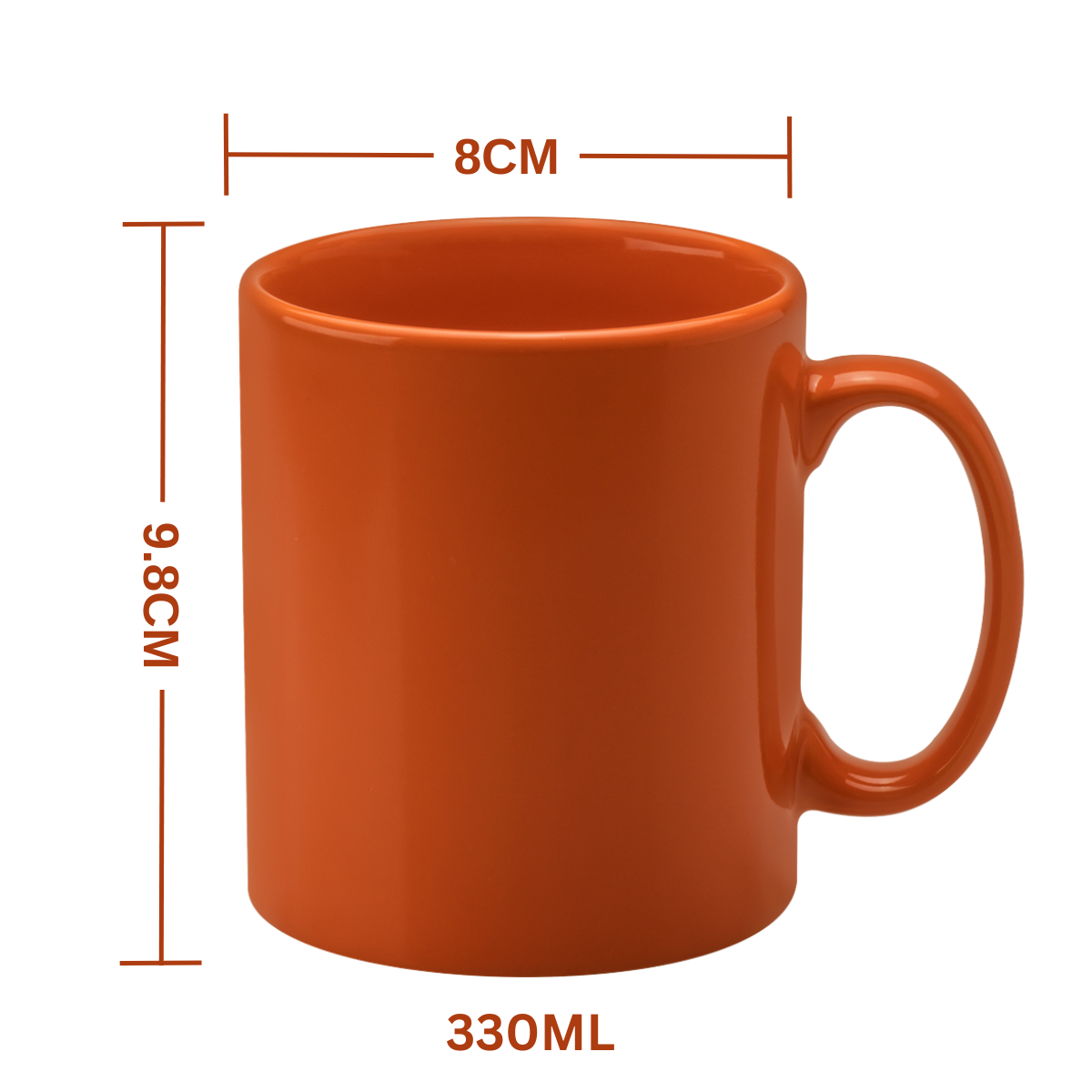 11oz Orange Cambridge Mug