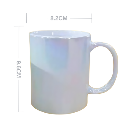 11oz Pearl Iridescent Sublimation Mug
