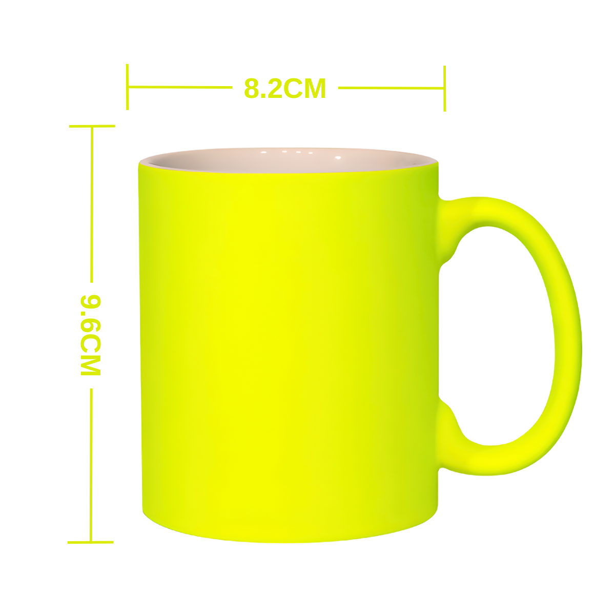 11oz Neon Yellow Sublimation Mug
