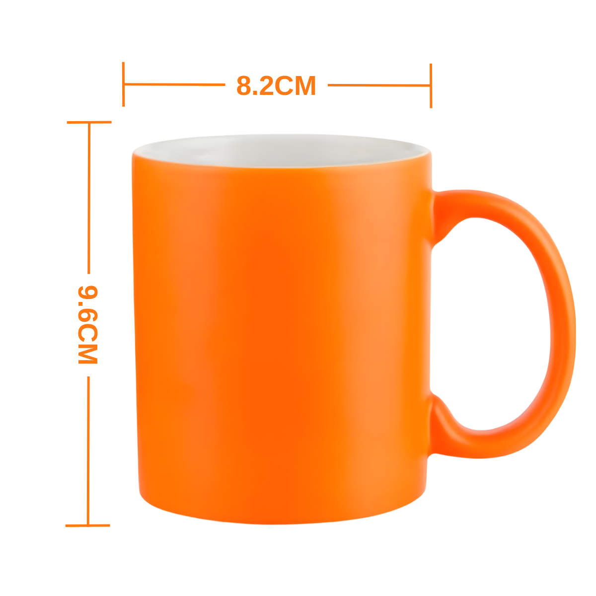 11oz Neon Orange Sublimation Mug