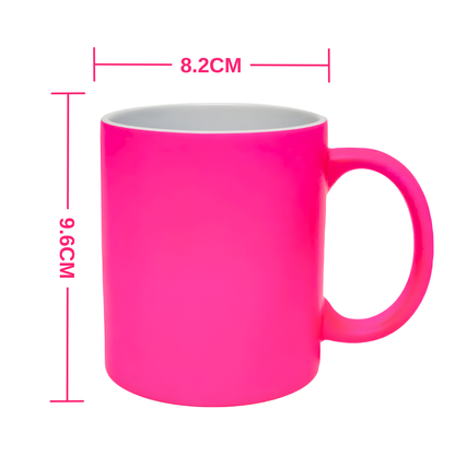 11oz Neon Pink Sublimation Mug