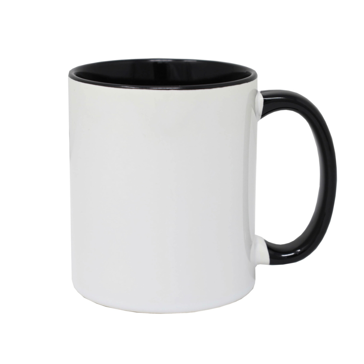 11oz Black Inner & Handle Custom Ceramic Sublimation Mug + Individual Gift Box