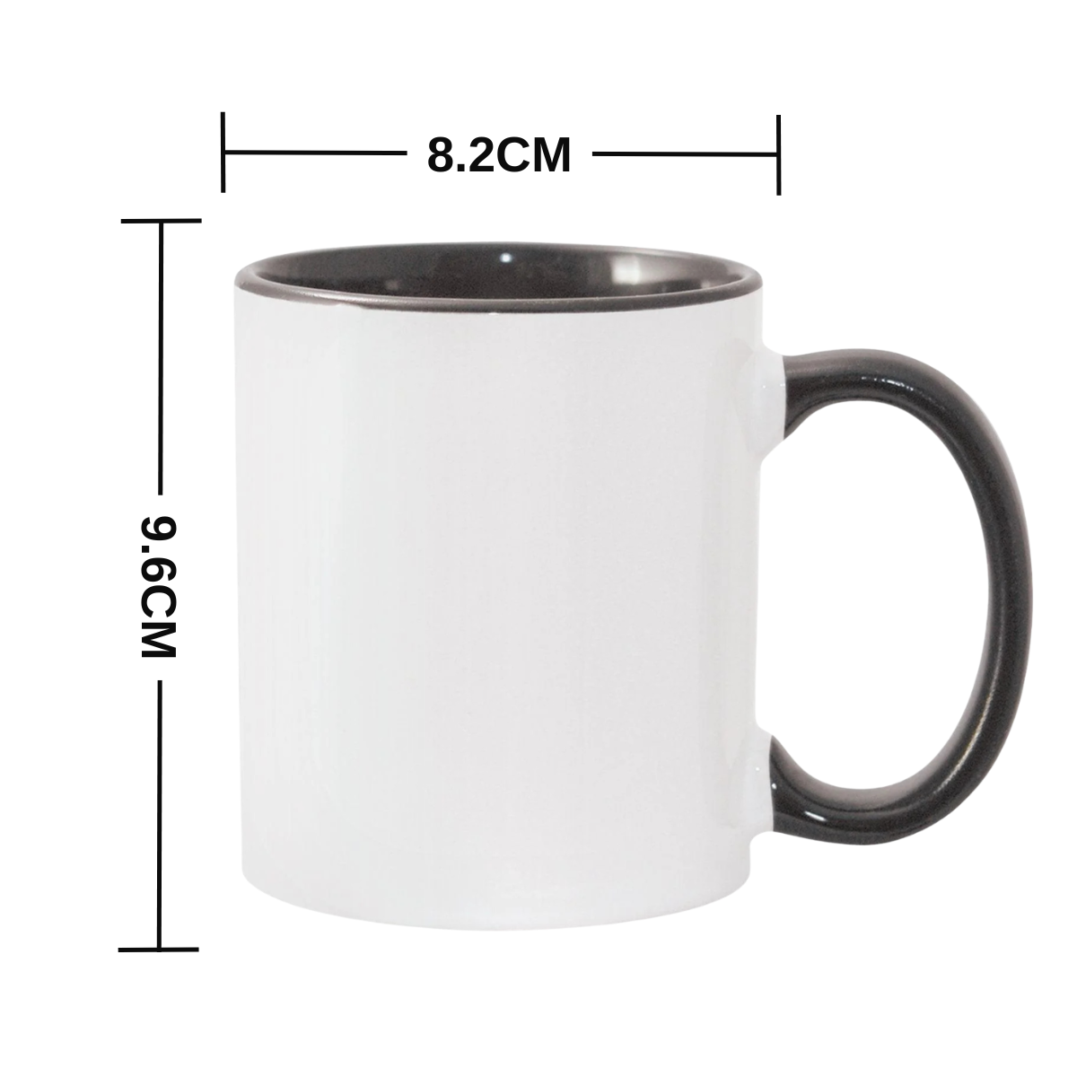 11oz Black Inner & Handle Sublimation Mug